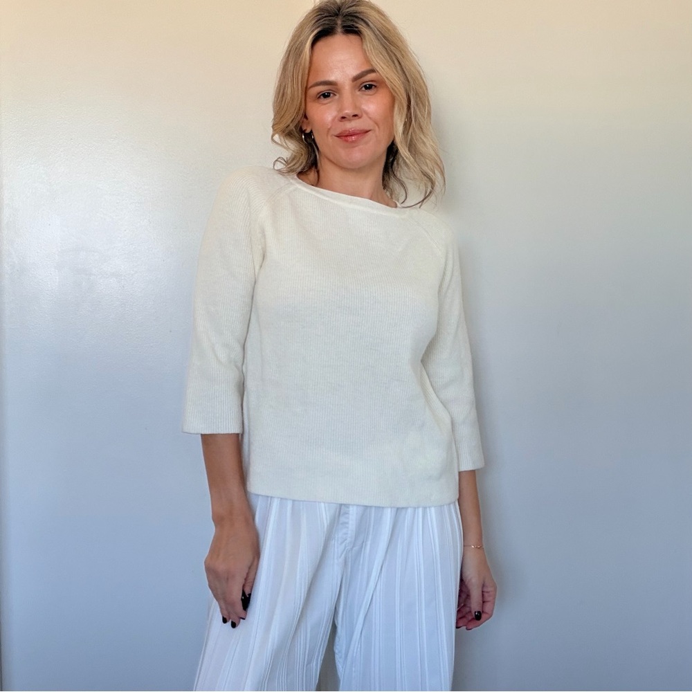 Almond Concept Boatneck Knit Sweater - Women's Classic Pullover